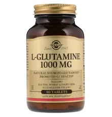 Вітамін Solgar L-Глютамин, L-Glutamine, 1000 мг, 60 таблеток (SOL-01254)