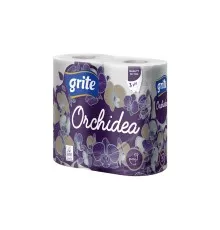 Туалетная бумага Grite Orchidea 3 слоя 4 рулона (4770023348095)