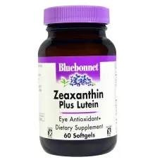 Антиоксидант Bluebonnet Nutrition Зеаксантин плюс лютеин, 60 мягких желатиновых капсул (BLB-00859)