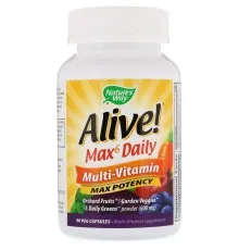 Мультивітамін Nature's Way Мультивітаміни Max6, Alive! Max6 Daily, Multi-Vitamin, Natur (NWY-15090)