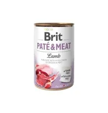 Консерви для собак Brit Pate and Meat зі смаком ягняти 400 г (8595602525195)