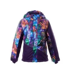 Куртка Huppa ALEX 1 17800130 пурпур с принтом/тёмно-лилoвый 116 (4741468986968)