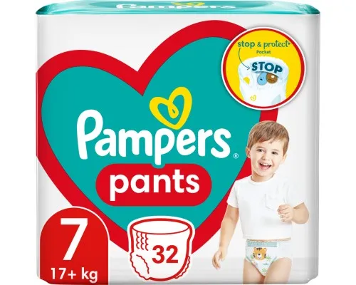Подгузники Pampers Pants Размер 7 (17+ кг) 32 шт (8006540374559)