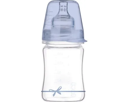 Бутылочка для кормления Lovi Diamond Glass Baby Shower стеклянная 150 мл Голубая (74/104boy)