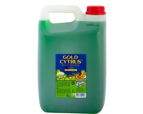 Средство для ручного мытья посуды Gold Cytrus Лайм 5 л (4820167000226)