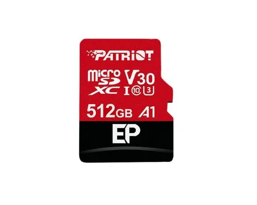 Карта памяти Patriot 512GB microSD class 10 UHS-I U3 (PEF512GEP31MCX)
