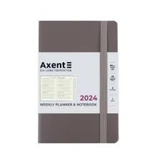 Еженедельник Axent 2024 Partner Soft Earth Colors 125 x 195 мм, коричневый (8519-24-01-A)