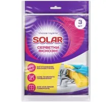 Серветки для прибирання Solar Household Віскозні 3 шт. (4820269930162)