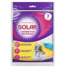 Салфетки для уборки Solar Household Вискозные 3 шт. (4820269930162)