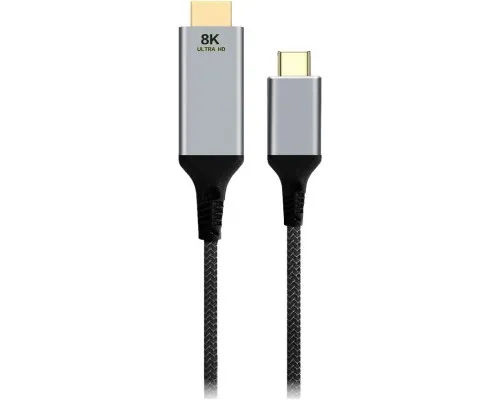 Кабель мультимедийный USB-C to HDMI 2.0m 8K 60Hz Cablexpert (A-CM-HDMIM8K-2M)