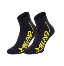 Шкарпетки Head Qperformance Quarter 791019001-009 2 пари Сірий/Жовтий 43-46 (8720245182058)