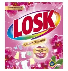 Пральний порошок Losk Ароматерапія Ефірні масла та аромат Малазійської квітки 400 г (9000101575361)