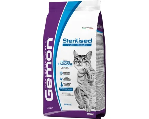 Сухой корм для кошек Gemon Cat Sterilised тунец с лососем 2 кг (8009470297165)