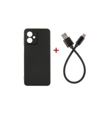 Чехол для мобильного телефона Dengos Kit for Motorola G54 case + glass DENGOS (Black) (DG-CC-01)