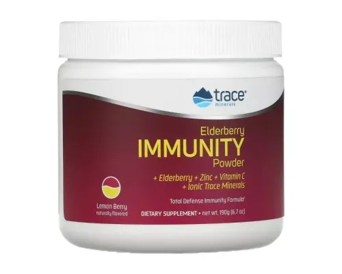 Мультивитамин Trace Minerals Усиление иммунитета с бузиной, вкус лимона и ягод, Elderber (TMR-00593)