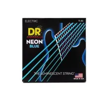 Струни для гітари DR Strings NEON Blue Electric - Light Heavy (09-46) (NBE-9/46)