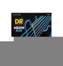 Струни для гітари DR Strings NEON Blue Electric - Light Heavy (09-46) (NBE-9/46)
