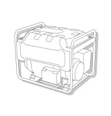 Генератор Enersol дизельный, 1-ф, 13.0 kW, двигатель HR998F, 3000 об/мин, вес 280 кг (SKDS-13EBA)