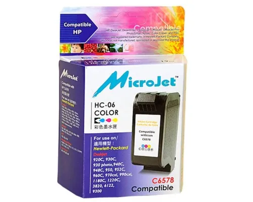 Картридж Microjet для HP №78 Color для HP DJ 930C/950C/970C (HC-06)