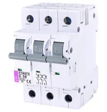 Автоматический выключатель ETI Выключатель автоматический ETIMAT 6 3p C 16А (6 kA) (2145516)