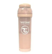 Бутылочка для кормления Twistshake антиколиковая 330 мл, бежевая (69874/78265)