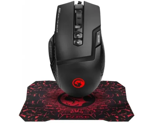 Мишка Marvo M355+G1 USB Black (M355+G1)
