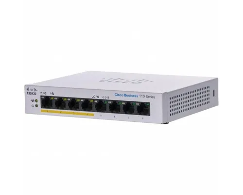 Коммутатор сетевой Cisco CBS110-8PP-D-EU