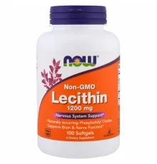 Амінокислота Now Foods Лецитин 1200мг, 100 желатинових капсул (NOW-02210)