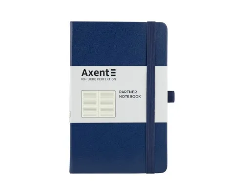 Книга записна Axent Partner 125х195 мм в лінійку 96 аркушів Синя (8308-02-A)