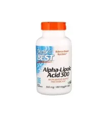 Антиоксидант Doctor's Best Альфа-ліпоєва кислота, 300 мг, 180 капсул (DRB-00277)