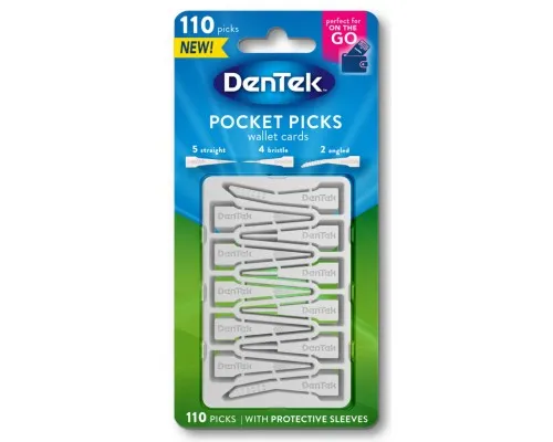 Зубочистки DenTek карманные 110 шт. (047701111888)