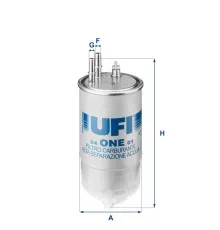 Фільтр паливний UFI 24.ONE.01