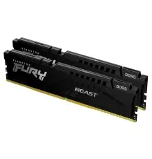 Модуль пам'яті для комп'ютера DDR5 32GB (2x16GB) 5200 MHz Beast AM5 Black Kingston Fury (ex.HyperX) (KF552C36BBEK2-32)