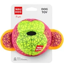 Іграшка для собак WAUDOG Fun Мавпа 16х10 см рожева (62037)