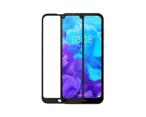 Стекло защитное PowerPlant Full screen Huawei Y5 (2019), Black (GL607181)