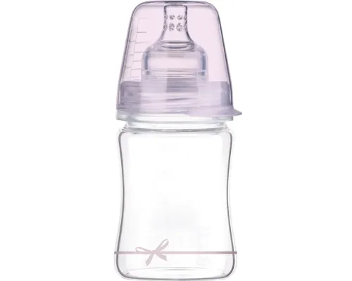 Пляшечка для годування Lovi Diamond Glass Baby Shower скляна 150 мл Рожева (74/104girl)