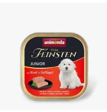 Консерви для собак Animonda Vom Feinsten Junior with Beef + Poultry 150 г (4017721826204)