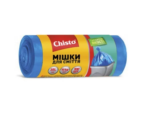 Пакети для сміття Chisto Міцні 35 л 100 шт. (4823098410850)