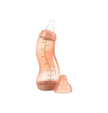 Бутылочка для кормления Difrax S-bottle Natural Trend с силиконовой соской, 250 мл (706T Peachy)