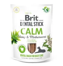 Лакомство для собак Brit Dental Stick Calm успокаивающие, конопля и пустырник 251 г (8595602564385)