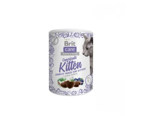 Ласощі для котів Brit Care Cat Snack Superfruits Kitten 100 г (8595602521425)