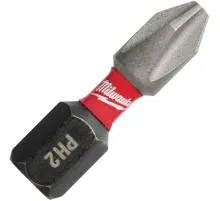 Набір біт Milwaukee SHOCKWAVE, PH2, 25мм, 2шт (4932430852)