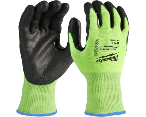 Захисні рукавички Milwaukee сигнальні з рівнем опору порізам 2, размер L/9 (4932479923)