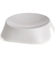 Посуд для котів Fiboo Flat Bowl миска з антиковзаючими накладками біла (FIB0093)