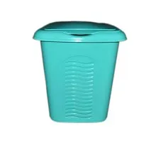 Кошик для білизни Консенсус Бірюзовий 40 л (Консенсус/бірюза)