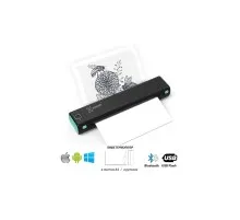 Принтер чеків UKRMARK M08-BK А4, Bluetooth, USB, чорний (900781)