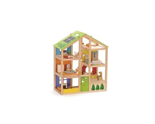 Ігровий набір Hape Ляльковий будинок дерев'яний (E3401)