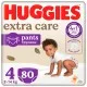 Подгузники Huggies Extra Care Размер 4 (9-14 кг) Pants Box 80 шт (5029053582405)