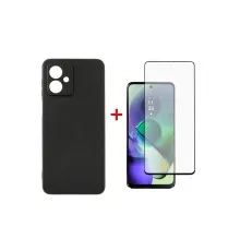 Чохол до мобільного телефона Dengos Kit for Motorola G54 case + glass (Black) (DG-KM-50)