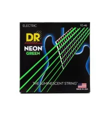 Струни для гітари DR Strings NEON Green Electric - Medium (10-46) (NGE-10)